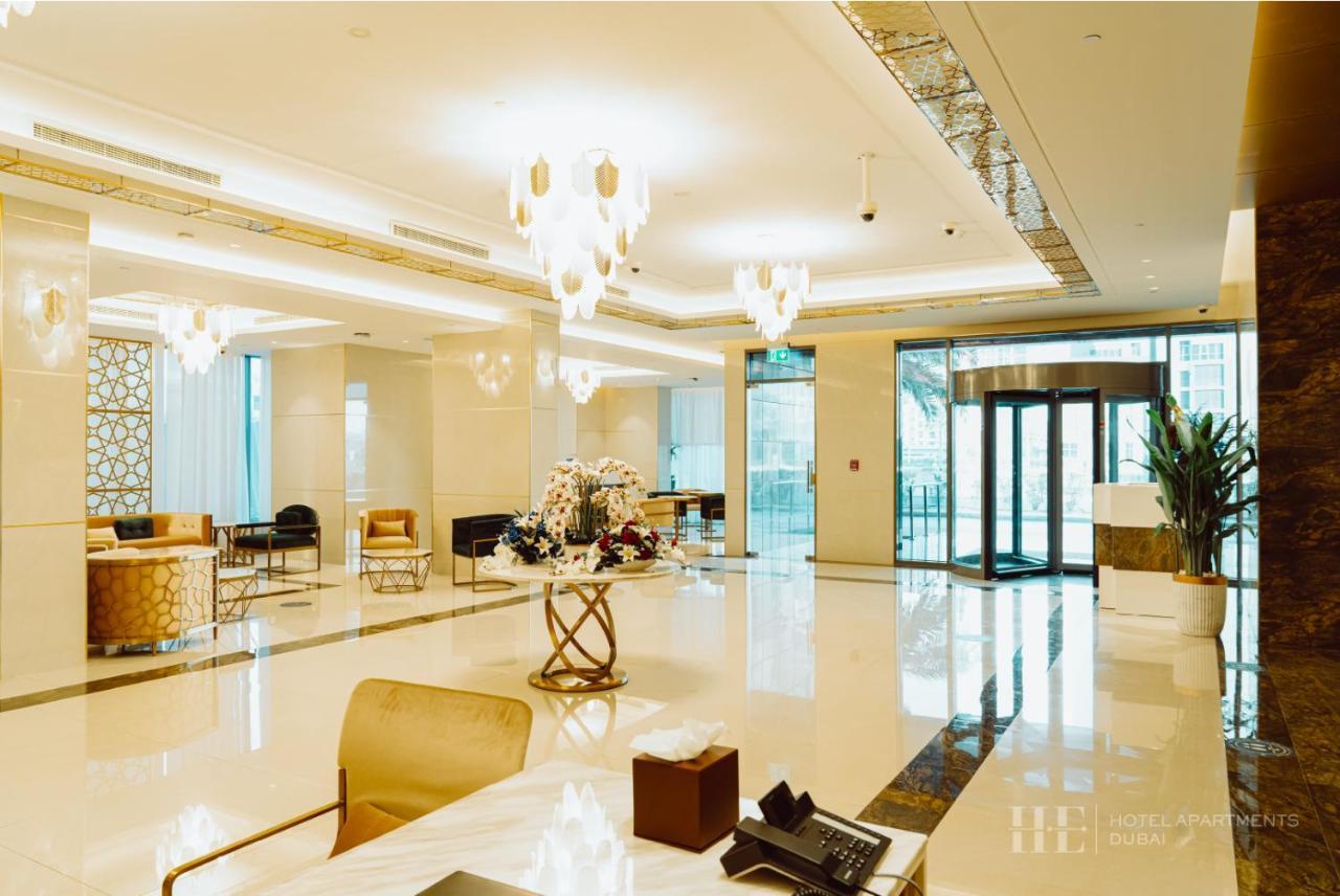 He Hotel Apartments Dubai Bagian luar foto Lobby