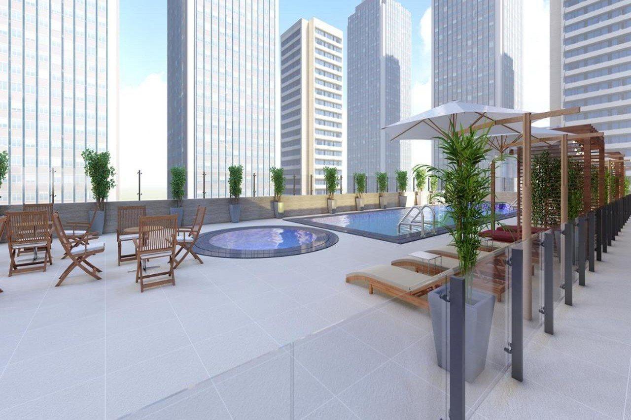 He Hotel Apartments Dubai Bagian luar foto Rooftop pool